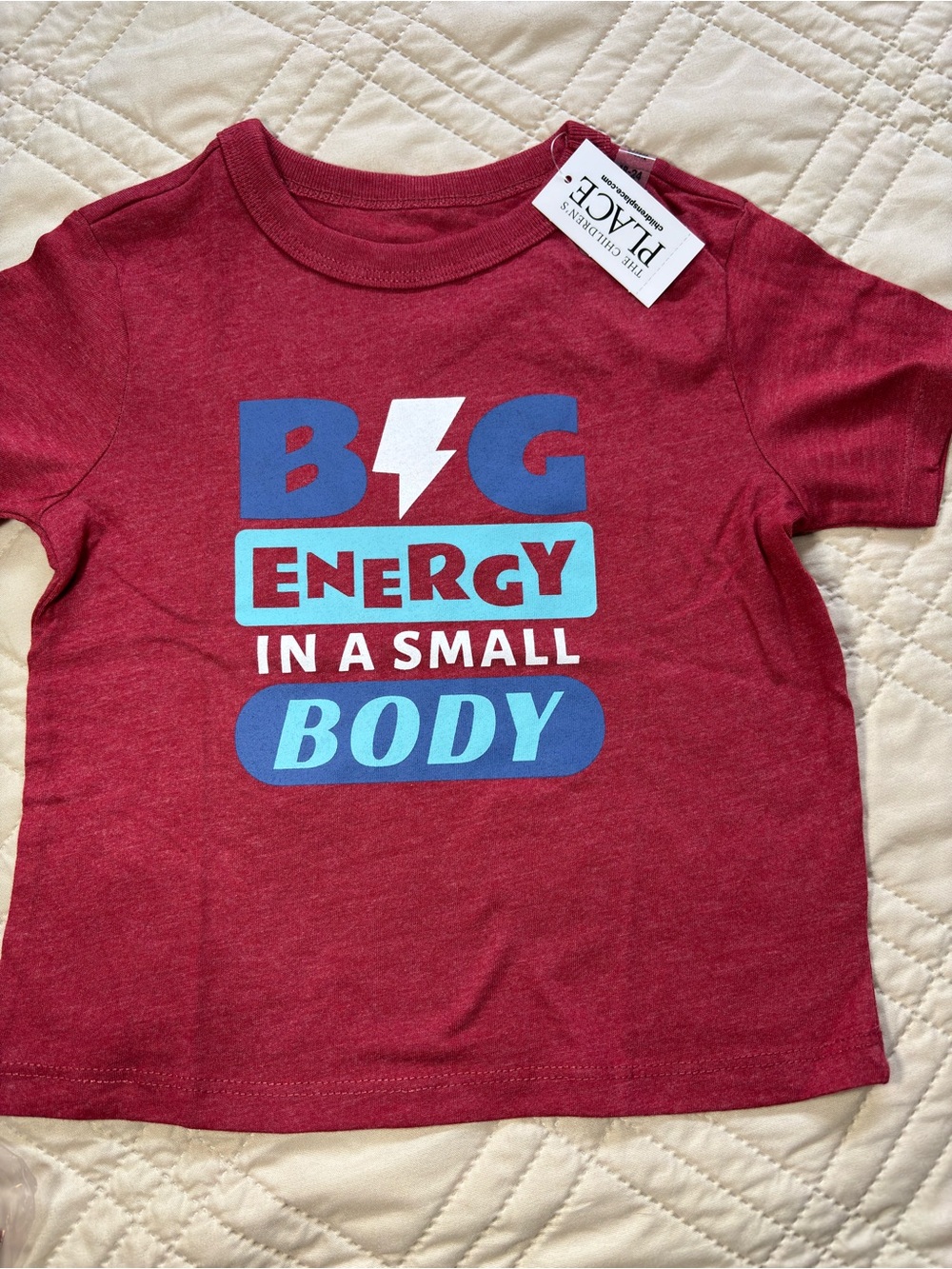 Children's Place 4T "Big Energy in a Small Body" Graphic Tee